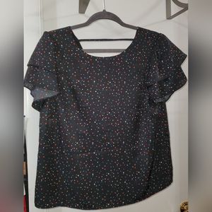 Sugar Lips Reese Women's Star Ruffle Top